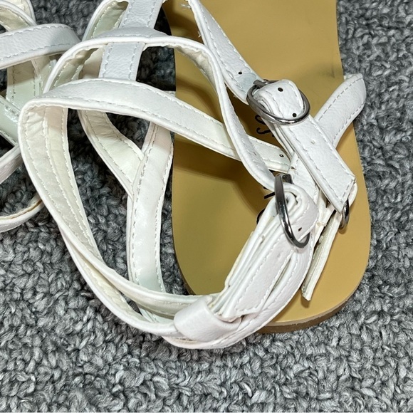 Wet Seal Sandals White High Ankle Strap Womens Size 8 New - Picture 4 of 7